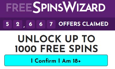Up to 1,000 Free Spins