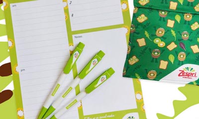 Free Stationery Sets from Zespri