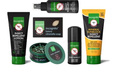 Incenso Antizanzare Naturale Incognito 10 Bastoncini - Aroma Agrumi, Repellente Insetti Per Interni Ed Esterni, Sicuro E Premiato