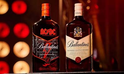 Free Ballantine's Whisky Limited Edition AC/DC Bottles