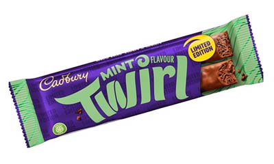 Free Cadbury Twirl Mint Flavour Chocolate Bar