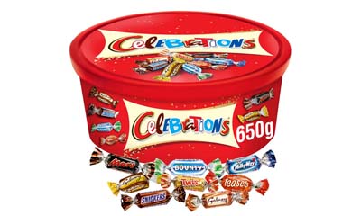 Free Celebrations Chocolate Tub