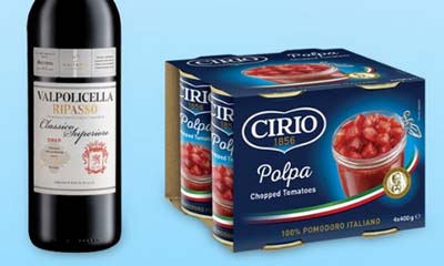 Free Cirio Chopped Tomatoes & Wine Bottles