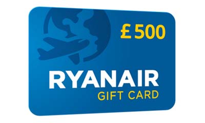 Claim a £500 RyanAir Gift Card
