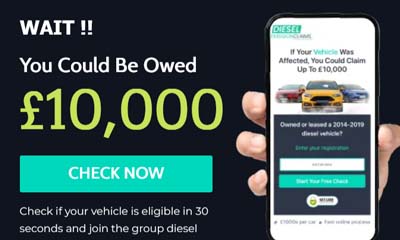 Diesel Car Owners can Claim up to Â£10,000