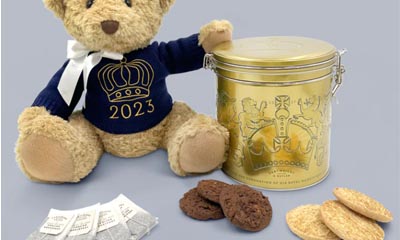 Win a King Charles Coronation Bear Tea and Biscuits