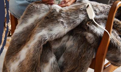 Free Lakeland Faux Fur Heated Throws