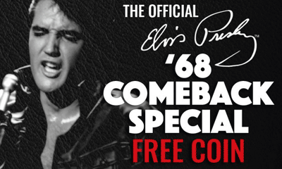 Free Official Elvis Presley '68 Comeback Coin