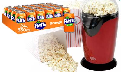 Free Popcorn Makers and 24pk Fanta Zero