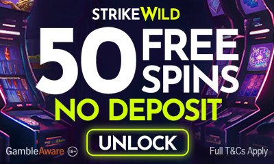 50 Free Spins, No Deposit from StrikeWild