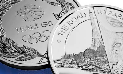 Free Team GB The Road to Paris Medal Coin