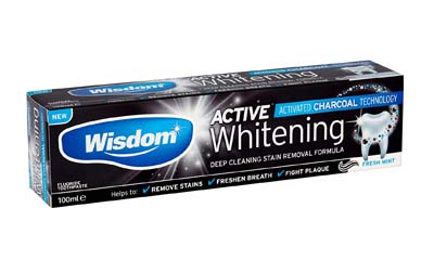 Free Wisdom Active Whitening Charcoal Toothpaste
