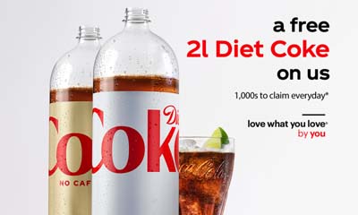 Free 2l bottle of Diet Coke