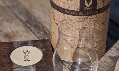 Free Whisky Stave and Coaster Set