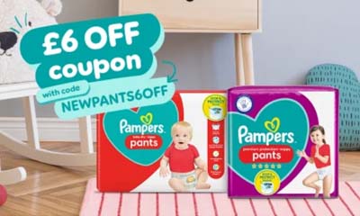 £6 Off Pampers Nappy Pants