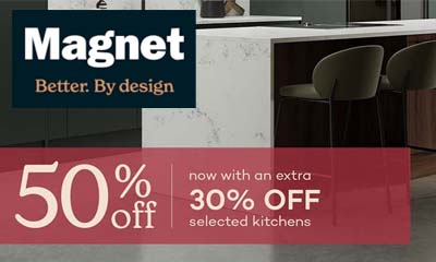 Up to 80% off Magnet Kitchens + 5 Years Interest Free Credit