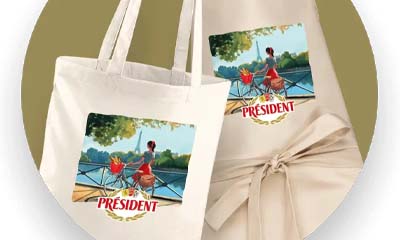 Free Président Cheese Tote Bags and Aprons