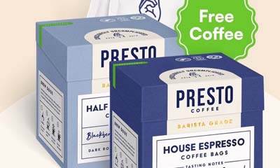 Free Presto Coffee Bags Box