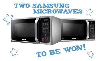 Win 1 of 2 Samsung Microwaves