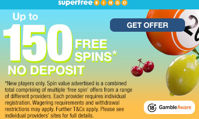 Up to 150 Free Bingo Spins, No Deposit