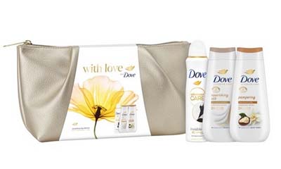 Win a Dove with Love Pampering Beauty Bag