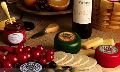Free Artisan Cheese and Wine Hamper