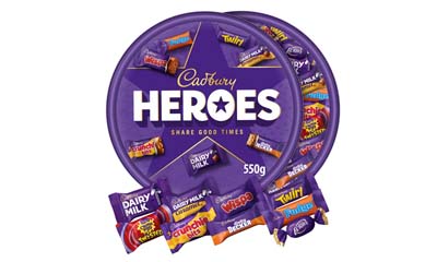 Free Cadbury Heroes Chocolate Tub