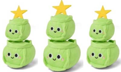 Free Crinkly Russel Sprout Stack plush Cat Toys