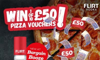 Free £50 Pizza Vouchers from Flirt Vodka