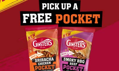 Free Ginsters Pockets Chicken of Beef Pasty