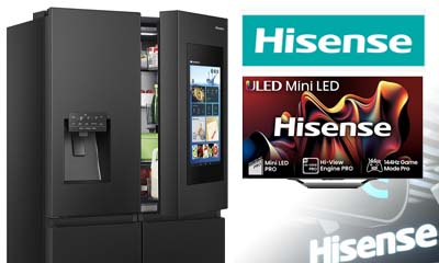 Win a Hisense 55 inch U7N TV and Smart Fridge Freezer