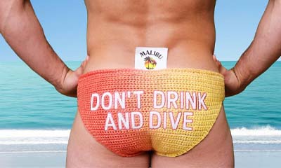 Free Malibu Don't Drink and Dive Briefs
