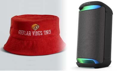 Free Party Speaker and Gifflar Merch