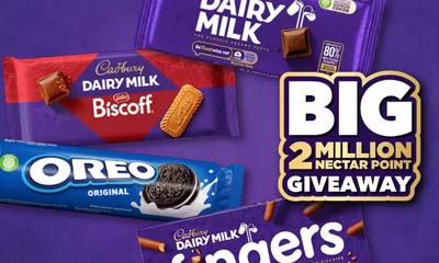 Free Nectar Points with Cadbury x Sainsbury's