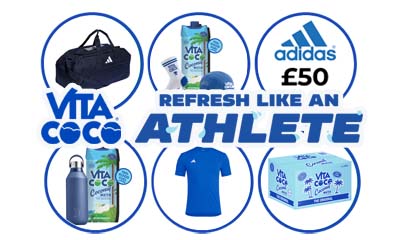 Free Vita Coco Drink, Socks and Water Bottle