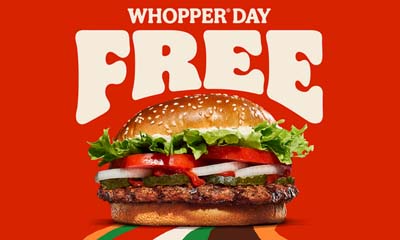 Free Whopper via the BK App on the 5th March 2025