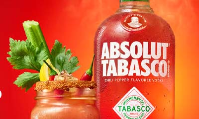 Free Absolut Vodka Tabasco Flavoured Bottle