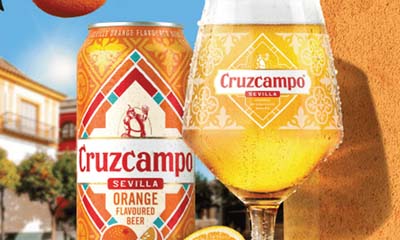 Free Cruzcampo Sevilla Orange Beer 4-pack
