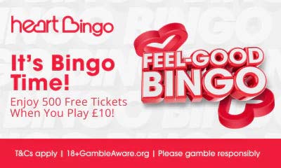 Play &pound;10 and get &pound;30 on Bingo + 100 Free Spins