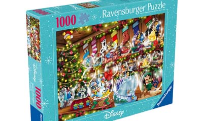 Free Ravensburger Disney Christmas Snowglobe Paradise 1000 piece Jigsaw Puzzle