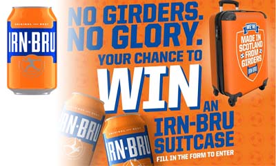 Free Irn-Bru Cabin Suitcase