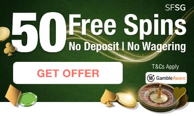 50 Free NO Deposit & NO Wagering Spins