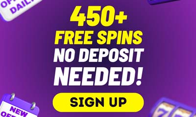 450 Free Spins with No Deposit Needed!