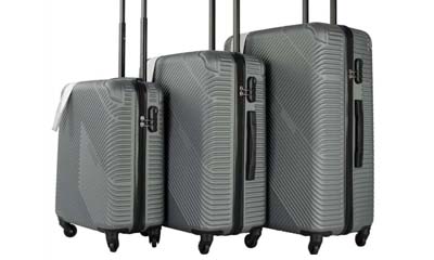 Free 3-Piece Hard Shell Luggage Suitcase Set