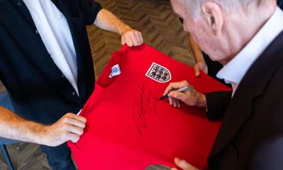 Win a Sir Geoff Hurst Signed England Shirt