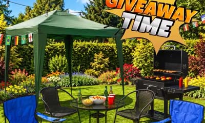 Win a Pop up Gazebo, Camping Chairs and BBQ