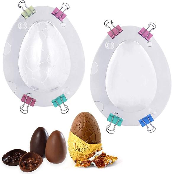 2PCS Easter Egg Large Size 3D Dinosaur Egg Chocolate Mold