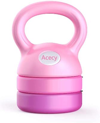 Acecy Kettlebells Adjustable Weights 2-5.5kG, Kettle Bells Heavy Weight Sets for Women