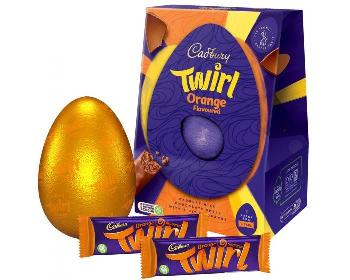 CADBURY ORANGE TWIRL EASTER EGG (241G)