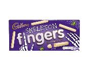 Cadbury Skeleton Fingers white chocolate Fingers biscuit box